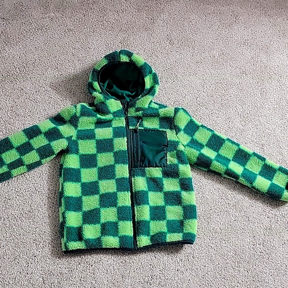 H&M]8-10 Hooded Teddy Bear Jacket - Picture 1 of 1